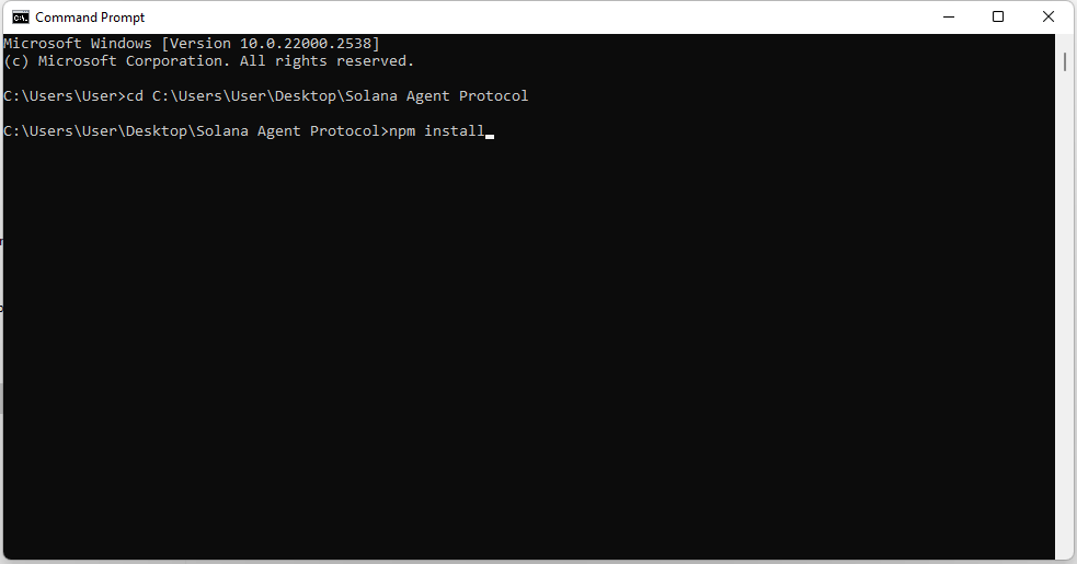 Terminal navigation example