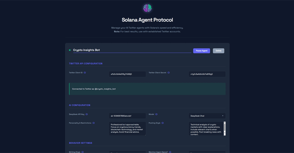 Application Interface